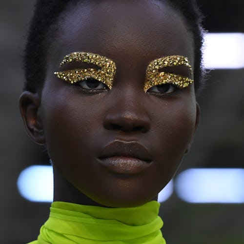 Test of Pat McGrath Labs' Obsessive Opulence collection on the runway at Valentino