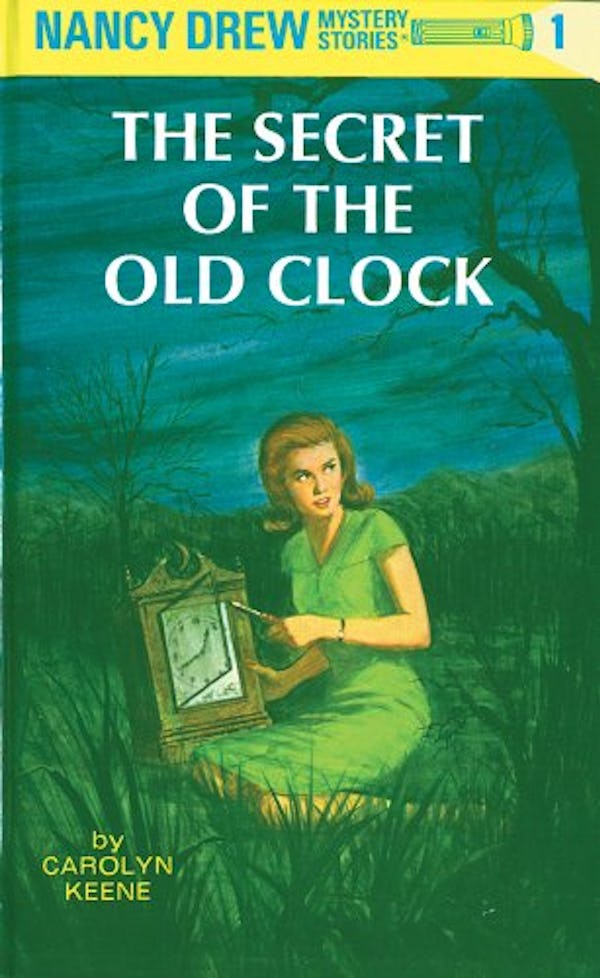 The Nancy Drew book The Secret of the Old Clock by Carolyn Keene