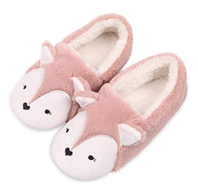 Fox Fleece Animal Slippers