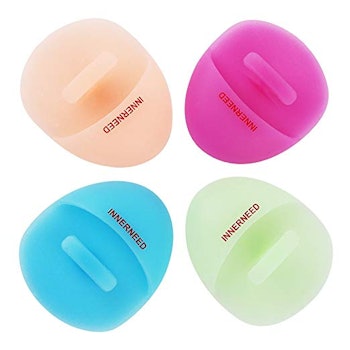 Super Soft Silicone Face Cleanser and Massager Brush (4-Pack)