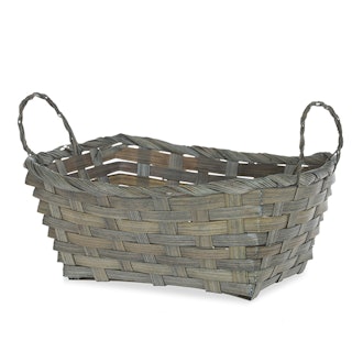 Rect. Bamboo Utility Basket in Antique Grey 