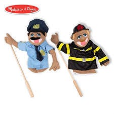 Rescue Puppet Set - Police Officer and Firefighter