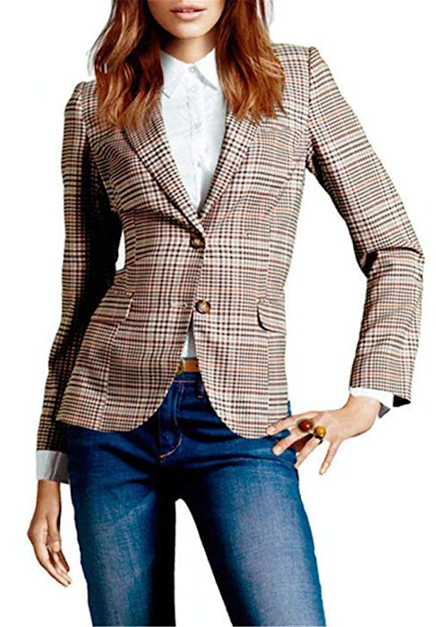 Bisual Vintage Checked Blazer