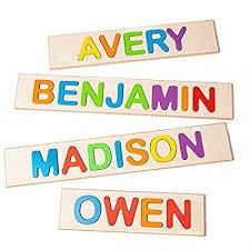  Child's Personalized Name Puzzle