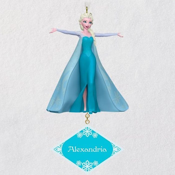 elsa personalized ornament, hallmark ornaments, frozen ornaments, elsa, frozen