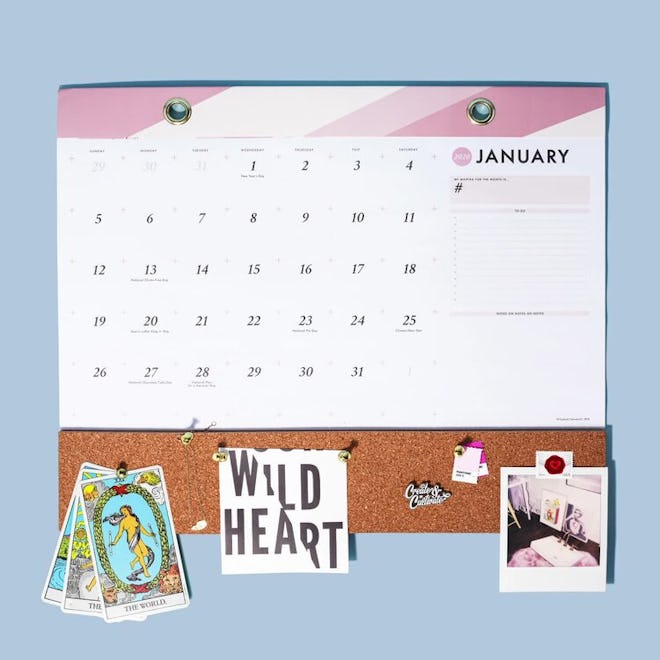 2020 Wall Calendar With Vision Board