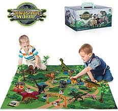 Dinosaur Toy Figure With Activity Play Mat