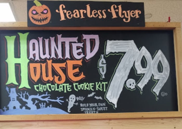 Trader Joe's haunted house chocolate cookie kits