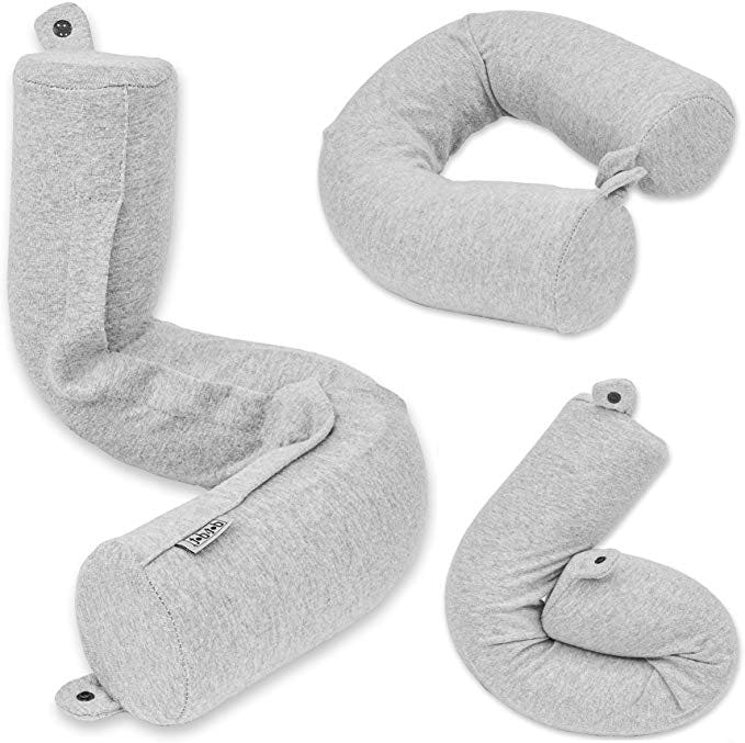 Do & Dot Twist Memory Foam Travel Pillow for Neck, Chin, Lumbar and Leg Support