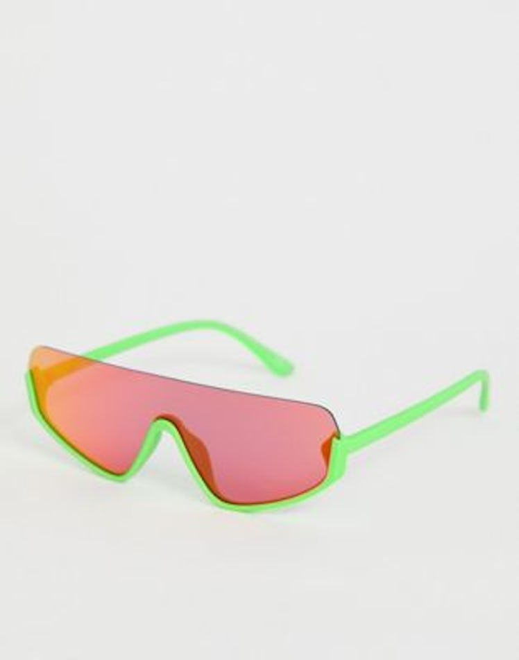 ASOS Design Flat Top Visor Fashion Glasses