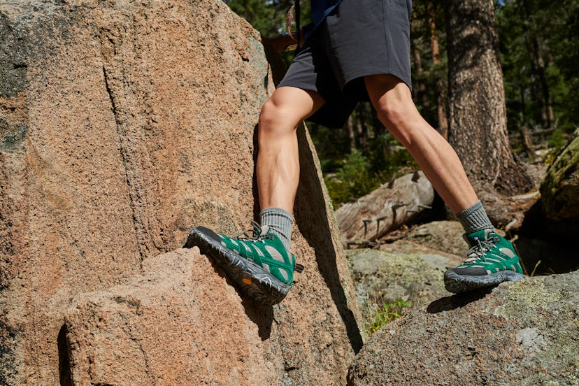 Merrell x Outdoor Voices features two new color ways in the Moab hiking boot.