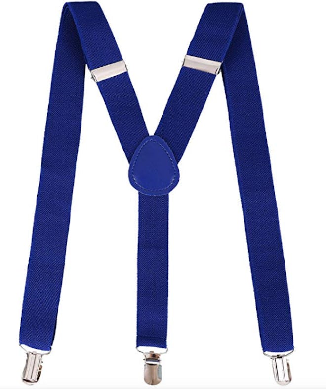 Livingston Clip-On Adjustable Elastic Suspenders 