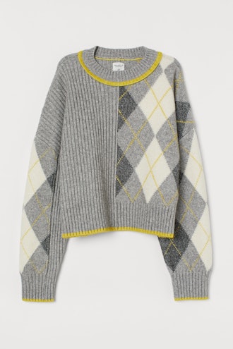 Jacquard-Knit Sweater