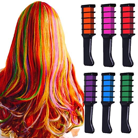 MSDADA Hair Chalk Comb Temporary Bright Hair Color Dye