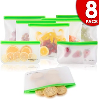 Kaizen Home Goods Reusable Food Storage Bags (8-Pack)