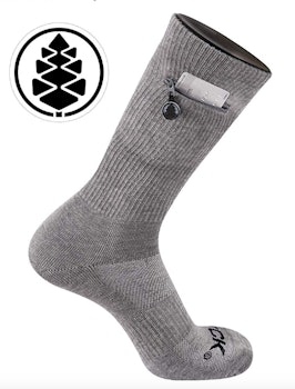 TCK Brands Stash & Dash Zip Pocket Crew Socks (3 Pack)