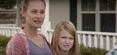 Kerry (Alyshia Ochse) and Ella return to Kerry's childhood home in Lifetime's 'Killer Contractor.'