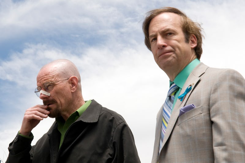 Walter White and Saul Goodman in Breaking Bad Season 4.