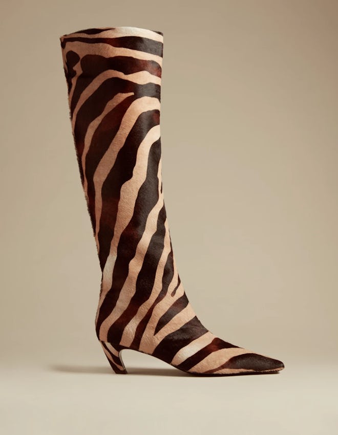 The Knee-High Boot in Zebra Haircalf