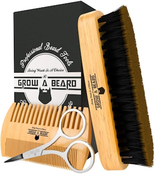 Grow A Beard Comb And Brush Set
