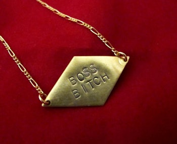 BOSS BITCH - Custom Engraved Necklace