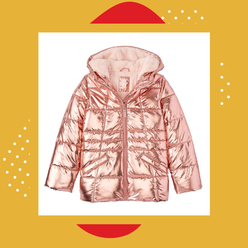 Girls Wonder Nation Quilted Bubble Jacket