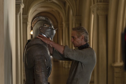 Jeremy Irons as Adrian Veidt/Ozymandias with his clone servant in HBO's Watchmen