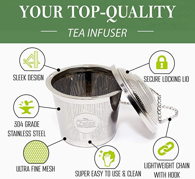 Tea Infuser Set by Chefast ( 3-Pack)