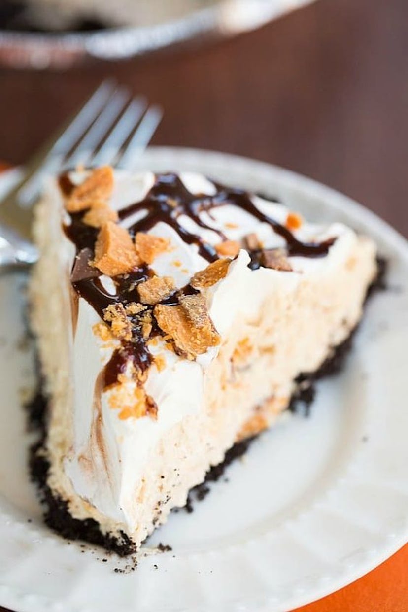 Things To Make With Leftover Halloween Candy, No-Bake Butterfinger Pie 