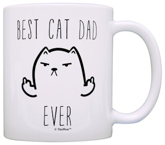 Wampumtuk Best Cat Dad Ever Mug