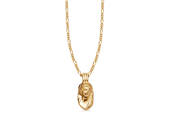 Lucy Williams Gold Mini Cameo Necklace