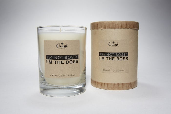 I'm not Bossy, I'm the Boss - Organic Soy Candles with Sweet Orange, Sunny Patchouli, Soft Violet Le...