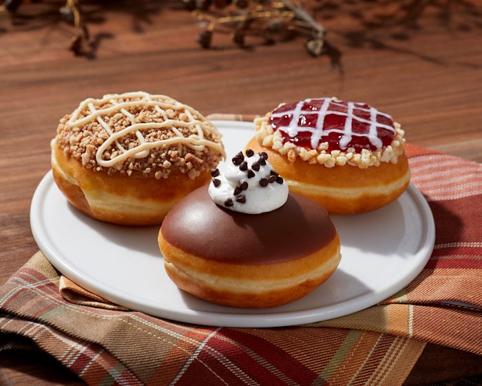 Krispy Kreme's Pie-inspired holiday doughnuts for Thanksgiving are filled with all your favorite fil...