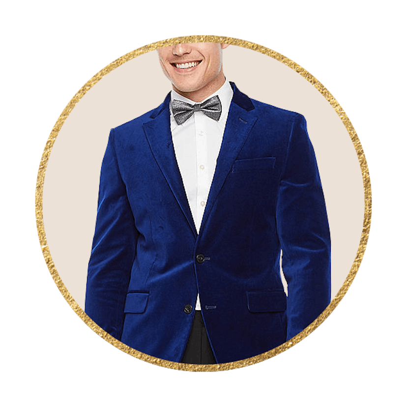 JF J.Ferrar Mens Slim Fit Velvet Sport Coat