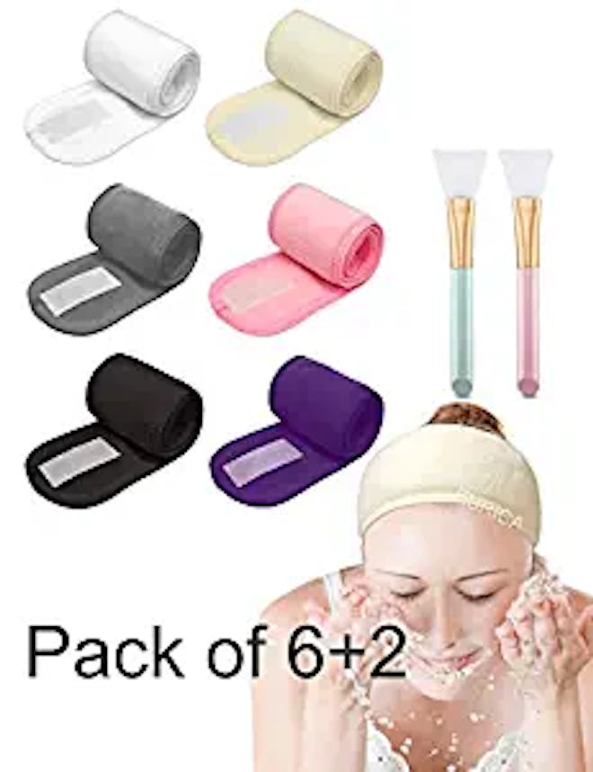 EURICA Spa Headband Hair Wrap (6-Pack)
