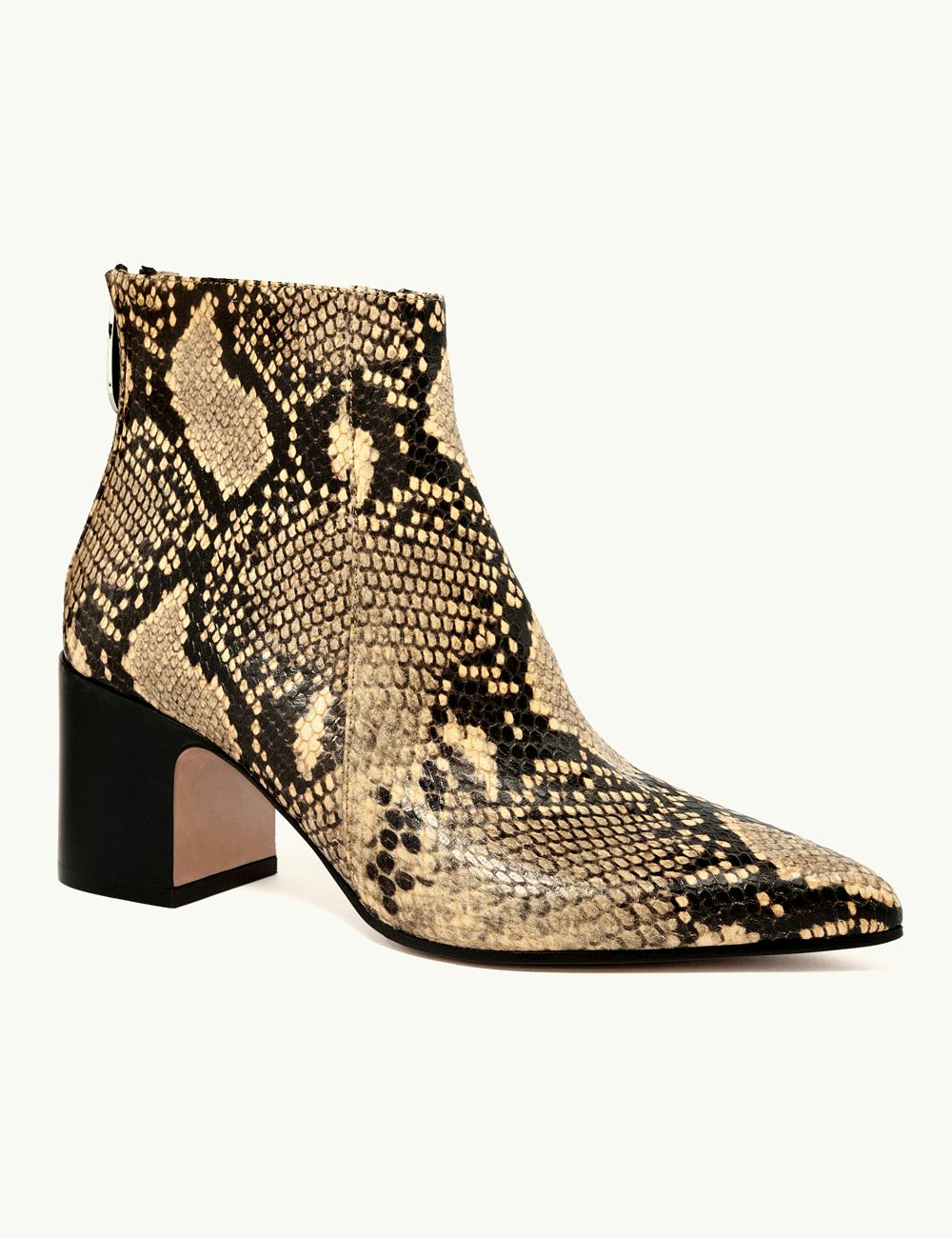 bottines imprimé python