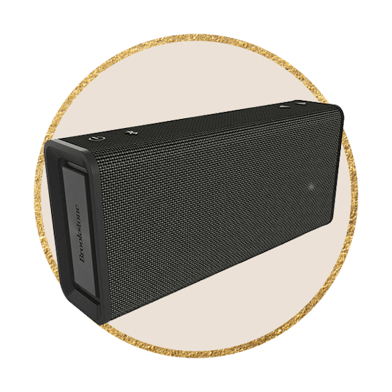 Brookstone Bluetooth Indoor/Outdoor Wireless Speaker with IPX5 Water Resistance