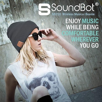 SoundBot Bluetooth 4.1 Wireless Smart Beanie Headset