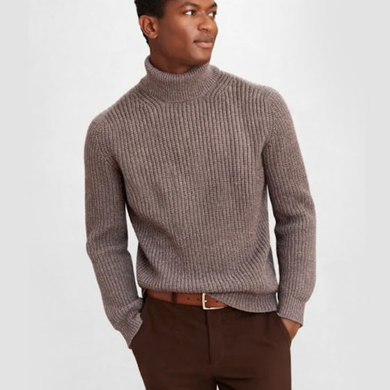 Golden Fleece® Wool-Cashmere Turtleneck Sweater