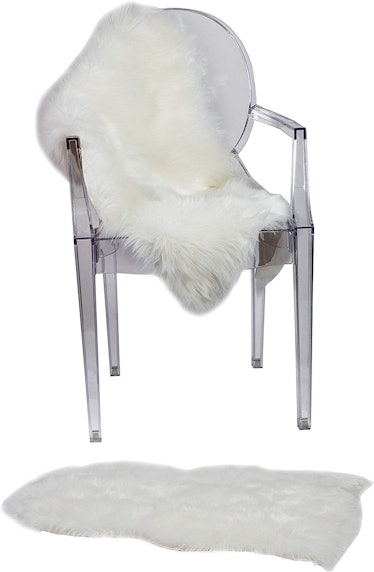 RUGLUSH Super Soft Faux Fur Chair Cover