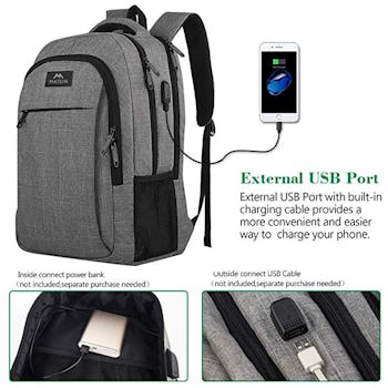 Matein Anti Theft Durable Laptop Backpack