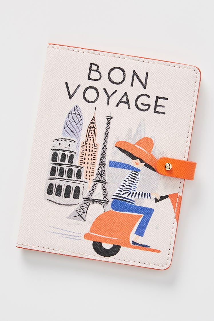 Rifle Paper Co. For Anthropologie Bon Voyage Passport Holder — Pink