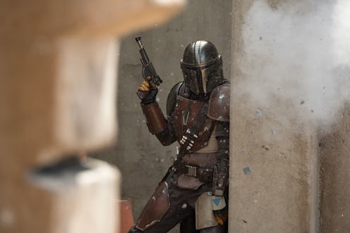 Pedro Pascal in the Disney+ series 'The Mandalorian,' which takes place after the events of 'Return ...