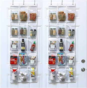 SimpleHouseware Clear Door Hanging Pantry Organizer