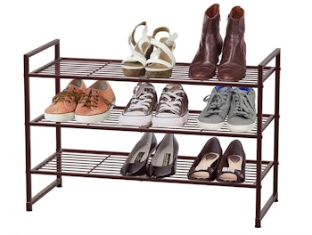 Simple Houseware 3-Tier Stackable Shoes Rack Storage Shelf