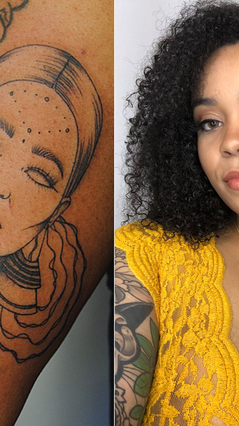 Toronto based tattoo artist Brittany Randell aka @humblebeetattoo.