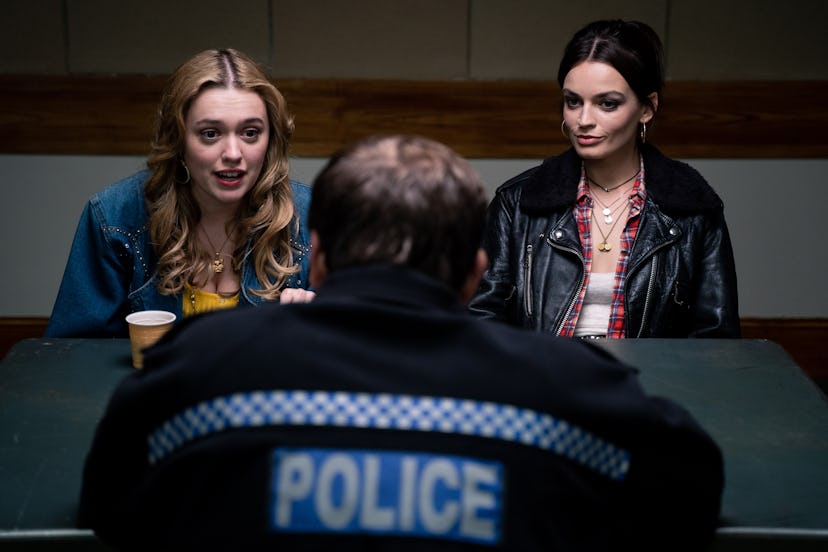 Aimee and Maeve have a run-in with a police officer during season 2 of Sex Education