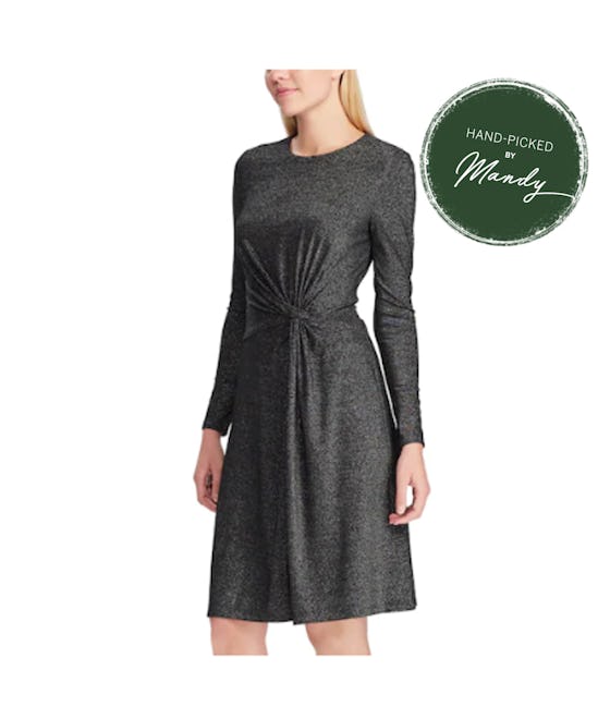 CHAPS Women's Chaps Long Sleeve Fit And Flare Dress