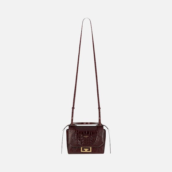 Givenchy Eden Mini Crocodile-Embossed Crossbody Bag