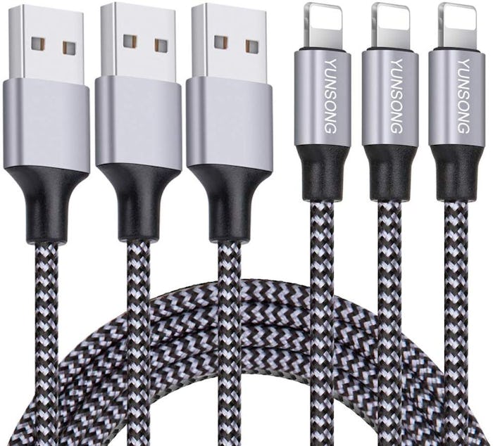 Nylon Braided Charging Cord (3-Pack)